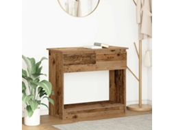 Mesa Consolamesa De Apoiomesa De Café Com Gavetas 85,5x38,5x74,5 Cm Madeira Velha Lovely Home