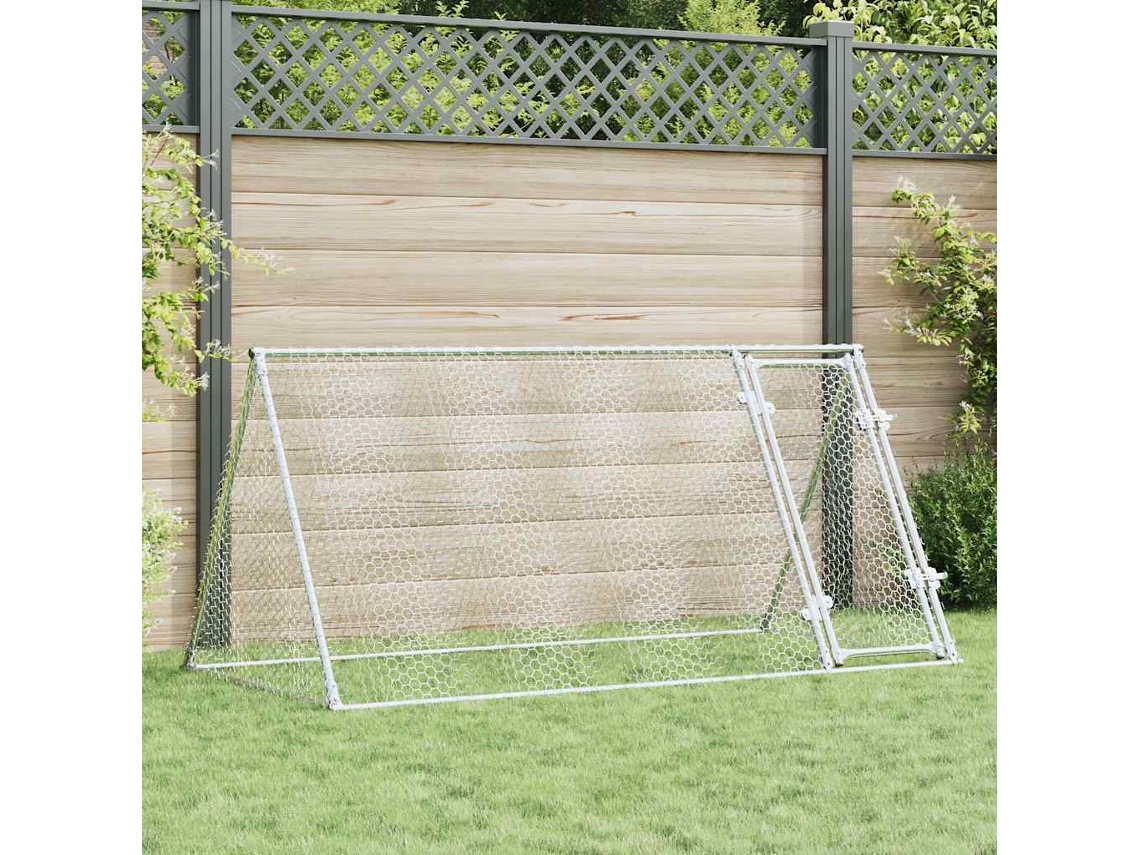 Vidaxl Galinheiro 200x105x91 Cm Aço Galvanizado Prateado