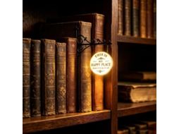 Luminária De Led Pendente Em Formato Estante Com Base Para Livros,