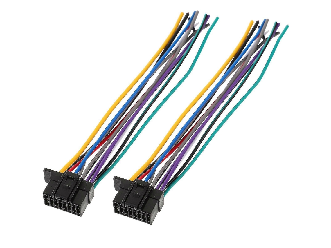 2 Peças de Chicote Fiação Rádio Automotivo com Conector Alto falante GOKOCO