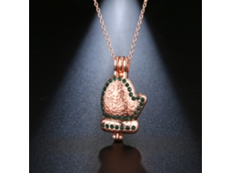 Laxiscreed Joia Difusor De Óleos Essenciais Rosa Dourado, Acessório Elegante Para Mulheres