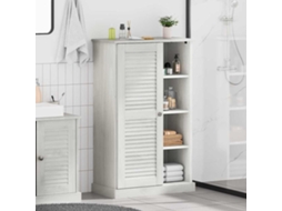 Vidaxl Armário De Banheiro Com Prateleira Vigo Branco E Branco Antigo