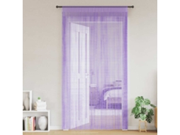 Vidaxl Cortinas De Fios 2 Pcs 140x250 Cm Roxo