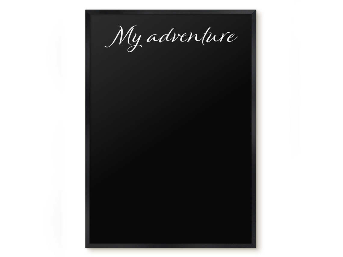 Quadro de vidro magnético Minha aventura para o hall Espelharte (50x70 cm)