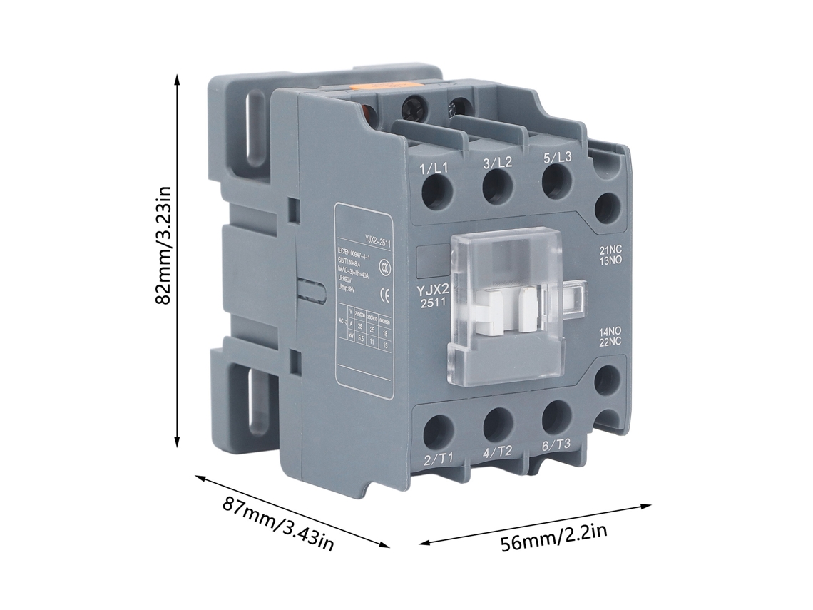 Laxiscreed Contactor Ac 3 Polos Para Motores Hvac E Compressores De Condensador