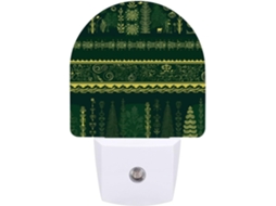 Luminária de parede noturna, decoração de Natal, luz noturna LED com sensor, luz noturna branca e suave.