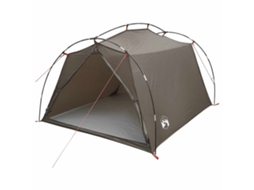 Conjunto 1 Tenda Túnel Vidaxl Castanho Poliéster (2 Pessoas)