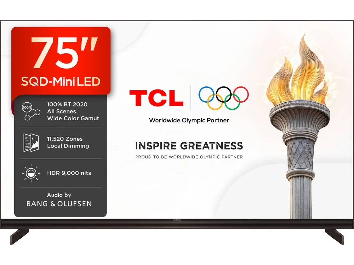 TV TCL 75X11L (SQD-MINILED - 75'' - 191 cm - 4K Ultra HD - Smart TV)