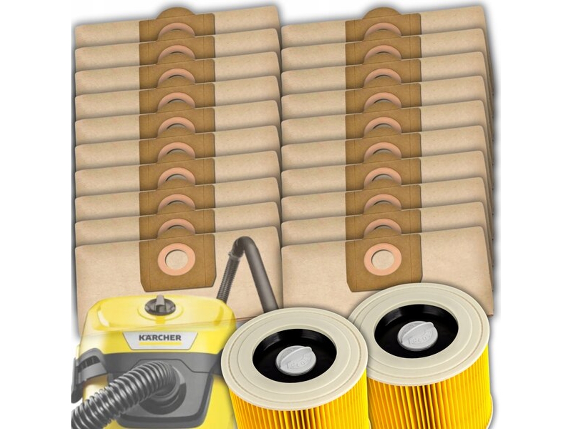 20x Sacos Para Aspirador Karcher Wd3 Worek Wd 3 Kwd3 Wd2 Se 4001 2x Filtrovayotoy