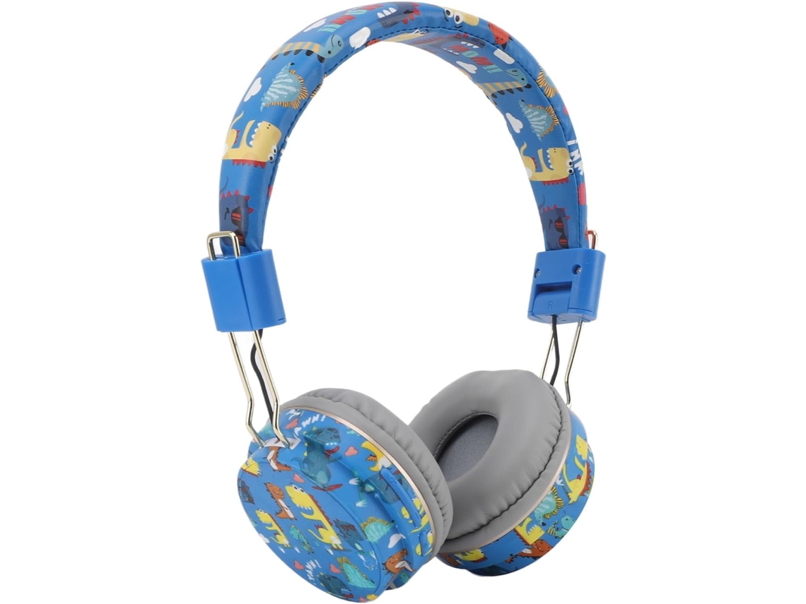 Fones De Ouvido Zunate Dinossauro Para Crianças Fone Sem Fio Bluetooth Jogos Com Microfone, Conector De 3, 5mm E Arco De