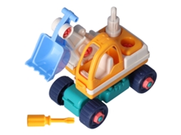 Primerox brinquedo de Caminhão de Construção Desmontável Excavadora Diy Plástico para Crianças Acima de 3 Anos