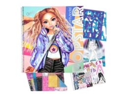 Caderno de design Popstar para colorir