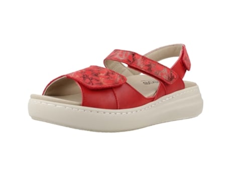 Sapatos de Mulher PINOSOS Tecido Vermelho (38)