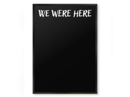 Magnetic Glass Board We Were Here For The Hall Espelharte (50x70 Cm)