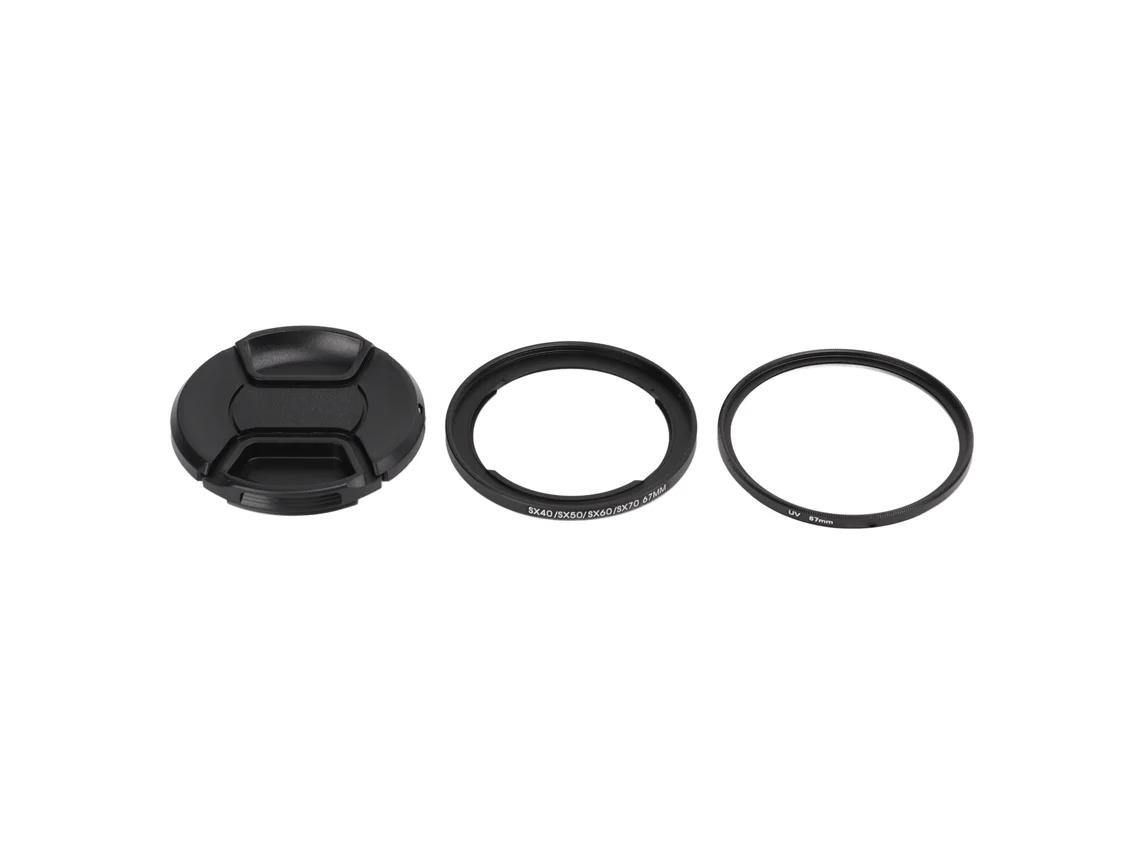 Protective 67mm Uv Filter Filter Ring Lens Cap Sets For Canon Sx40 Series Camera LAXISCREED