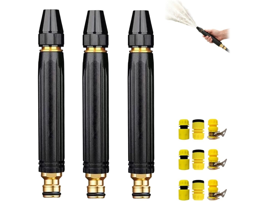 Pistola De Jato Água Ajustável E Resistente, Ideal Para Lavagem