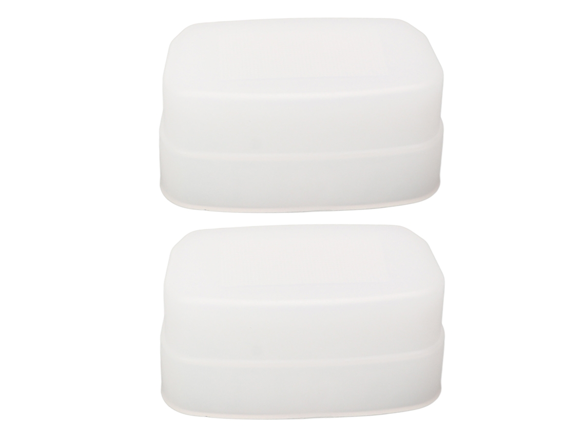 2pcs Bounce Dome Diffuser White Digital Camera Flash Diffuser For 320ex Flash Speedlight LAXISCREED