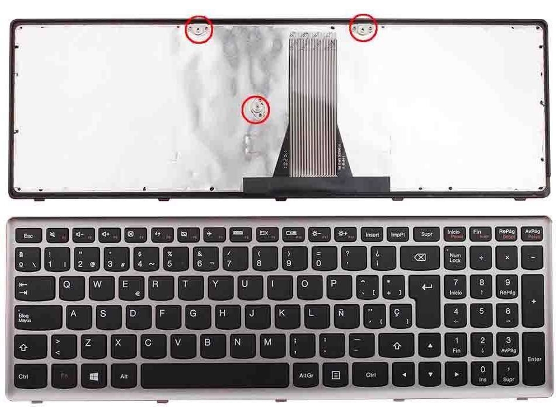 Teclado para Portátil Lenovo G505S Prata