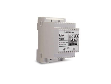 Fonte de Alimentação Modular para Videoporteiro s 12 V EXTEL