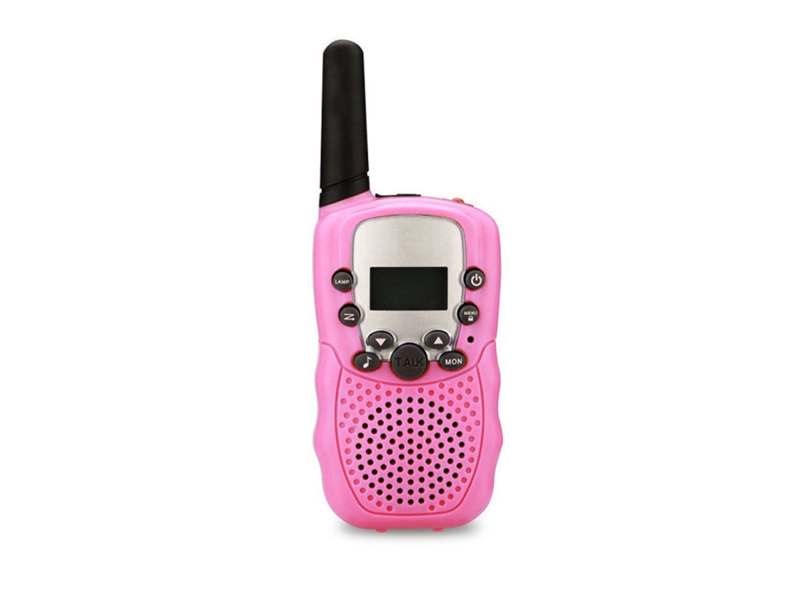 Rádio Portátil Bidirecional Com Som Nítido Para Crianças 2 Unidades Rosa Brilvibera