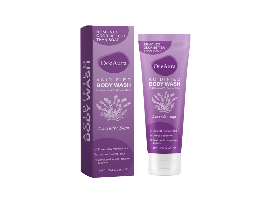 Gel de Banho Oceaura LAXISCREED, Lavanda e Salvia, Fragrância Prolongada, Hidrata e Nutre em Cada Uso