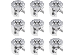 Conector De Mobiliário 50 Unidades - Corrimo - Resistente À Corrosão - Apropriado Para Caixas/prateleiras/comodouros - Dimensões 12x10mm - Durável - C