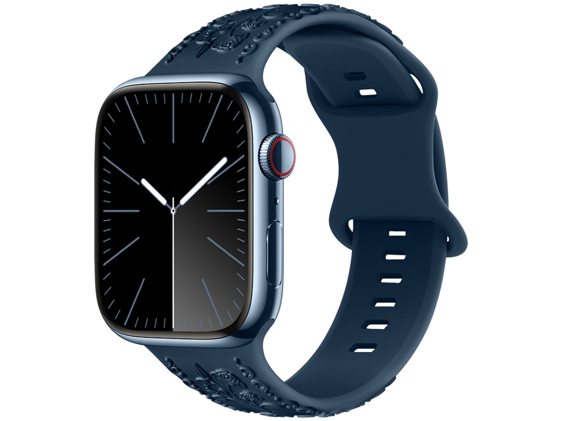 Bracelete Para Apple Watch 42/44/45/46/49mm Azul Escuro Cuich