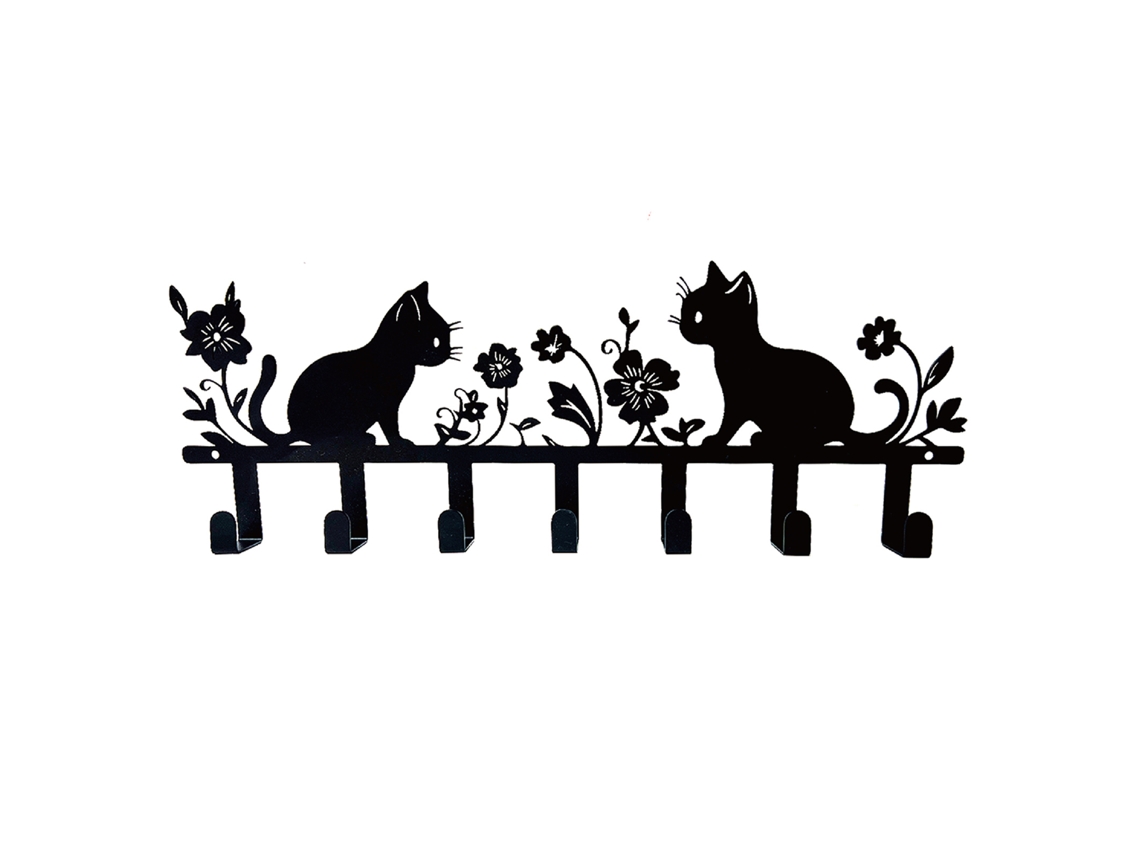Ganchos Decorativos De Ferro Laxiscreed Two Cats Home Xuanguang Para Chaves, Toalhas E Utensílios