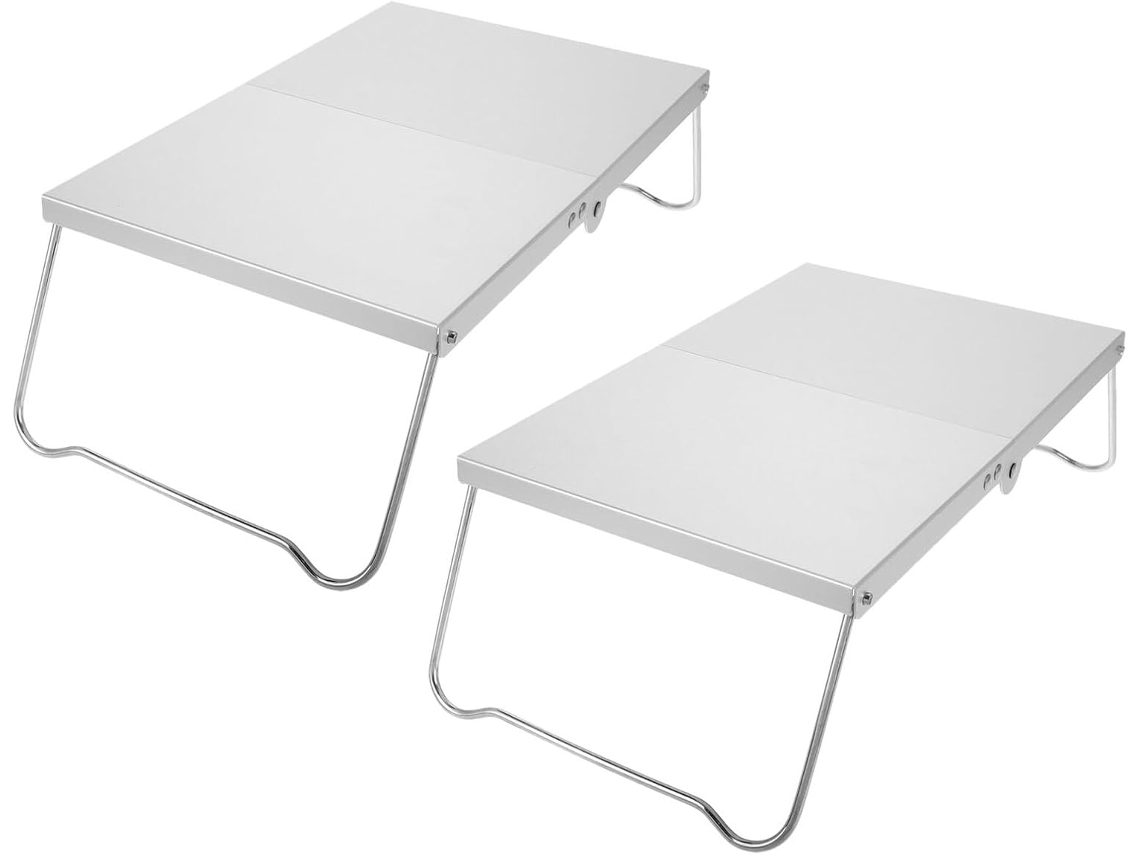 Banqueta de Alumínio, Aço e Pe Dobrável, Leve para Camping | S/MARCA