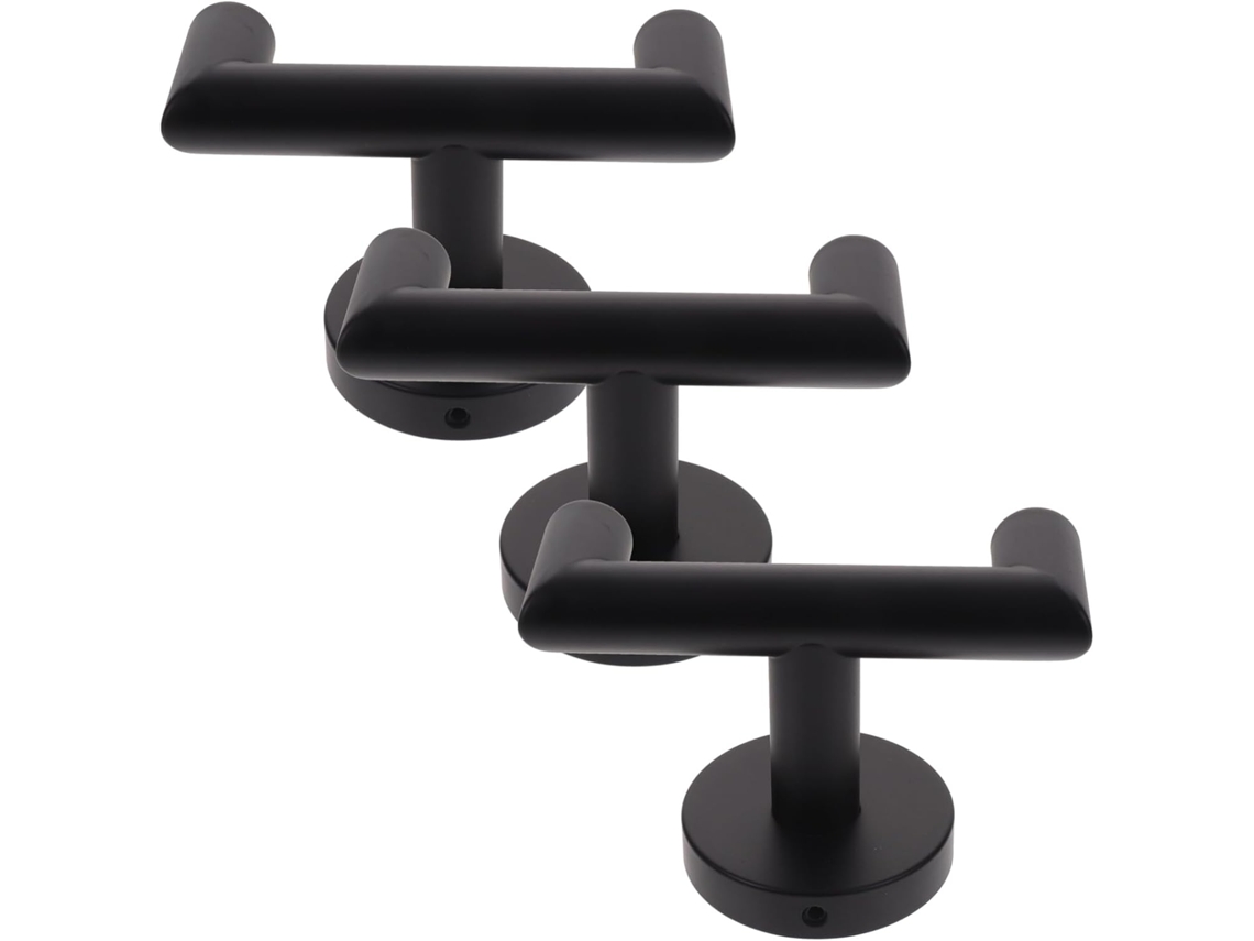 Conjunto De 3 Ganchos De Parede Em Aço Inoxidável - Design Funcional
