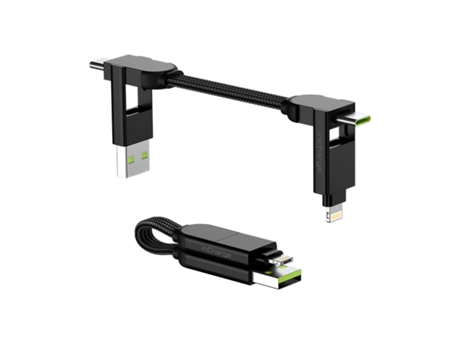 Cabo Incharge Telemóvel Usb-C ROLLING SQUARE Preto