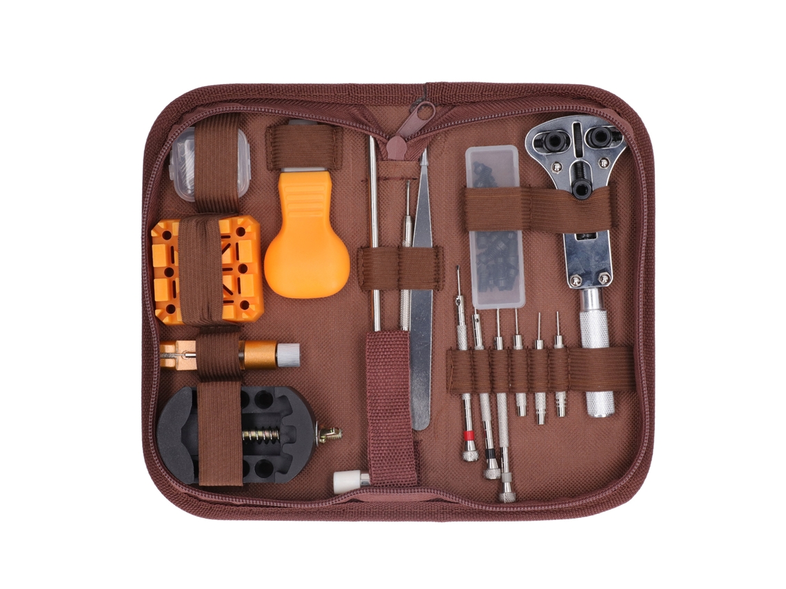 Conjunto De Ferramentas Para Reparação De Relógios Laxiscreed Com Chave De Caixa E Substituição De Mola De Pulseira
