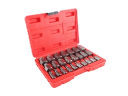 Kit De Extractores De Parafusos Danificados Laxiscreed 25 Peças Para Remover Porcas E Pinos Resistentes