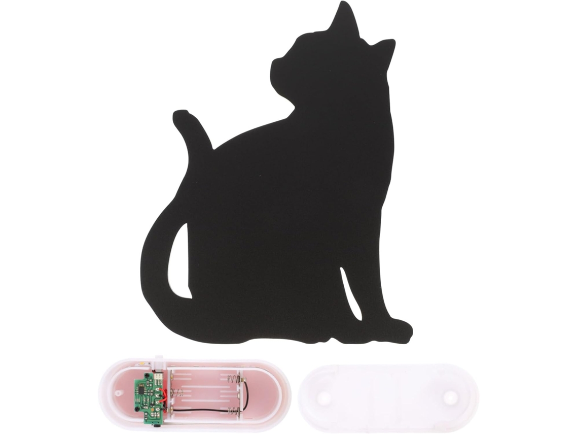 Luminária De Parede Led Em Formato Gato Luz Noturna Com Sensor Som E