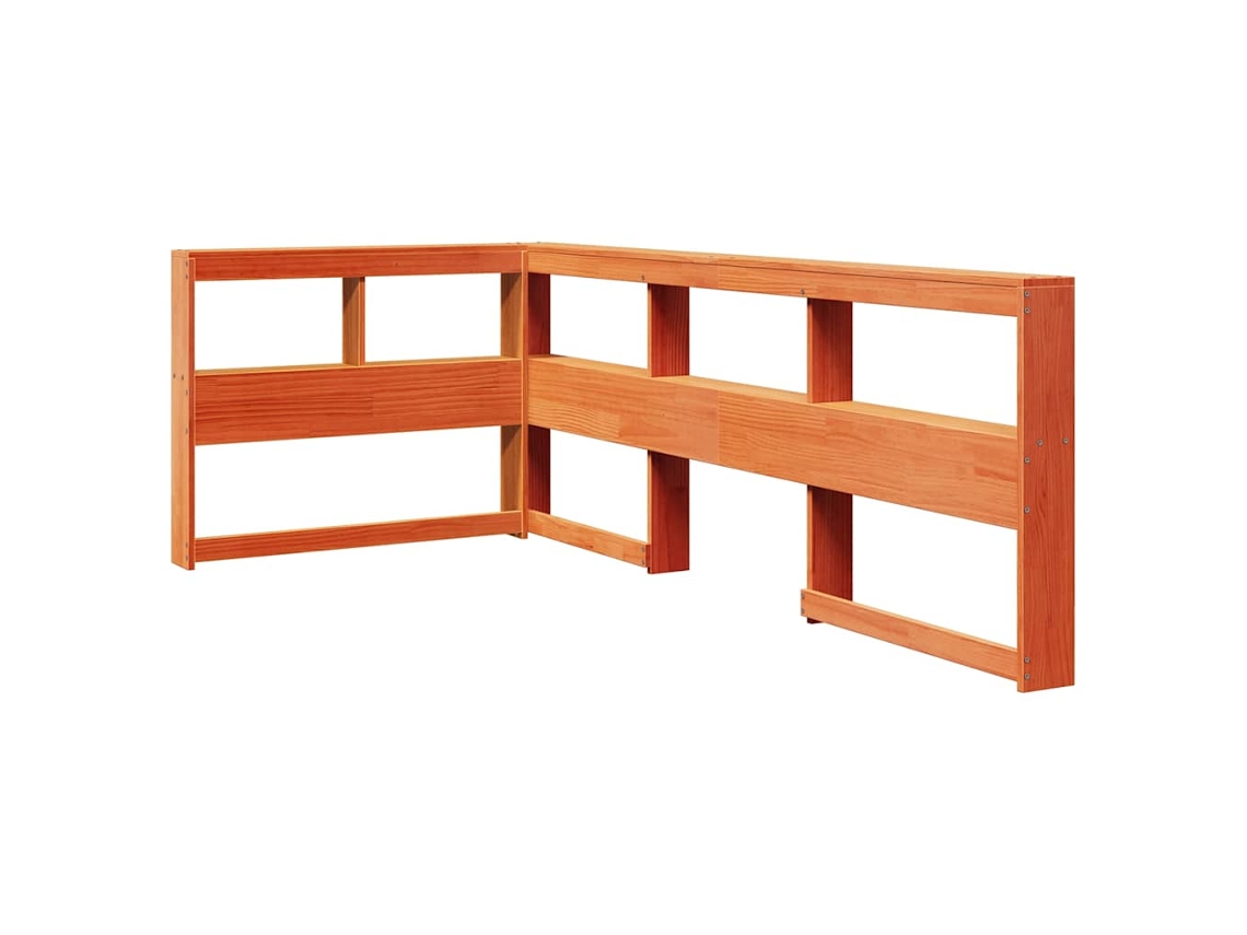 Estante Cabeceira L 80 cm Pinho Maciço Castanho Mel MAISON EXCLUSIVE