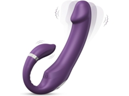 Vibrador Dildo Coelho Com 10 Modos De Vibração E 10 Modos De Empurrão, Estimulador De Ponto G E Clitoriano