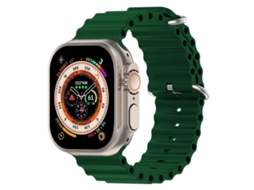 Pulseira de silicone verde-marinho Csyy (compatível com Apple Watch de 38 mm)