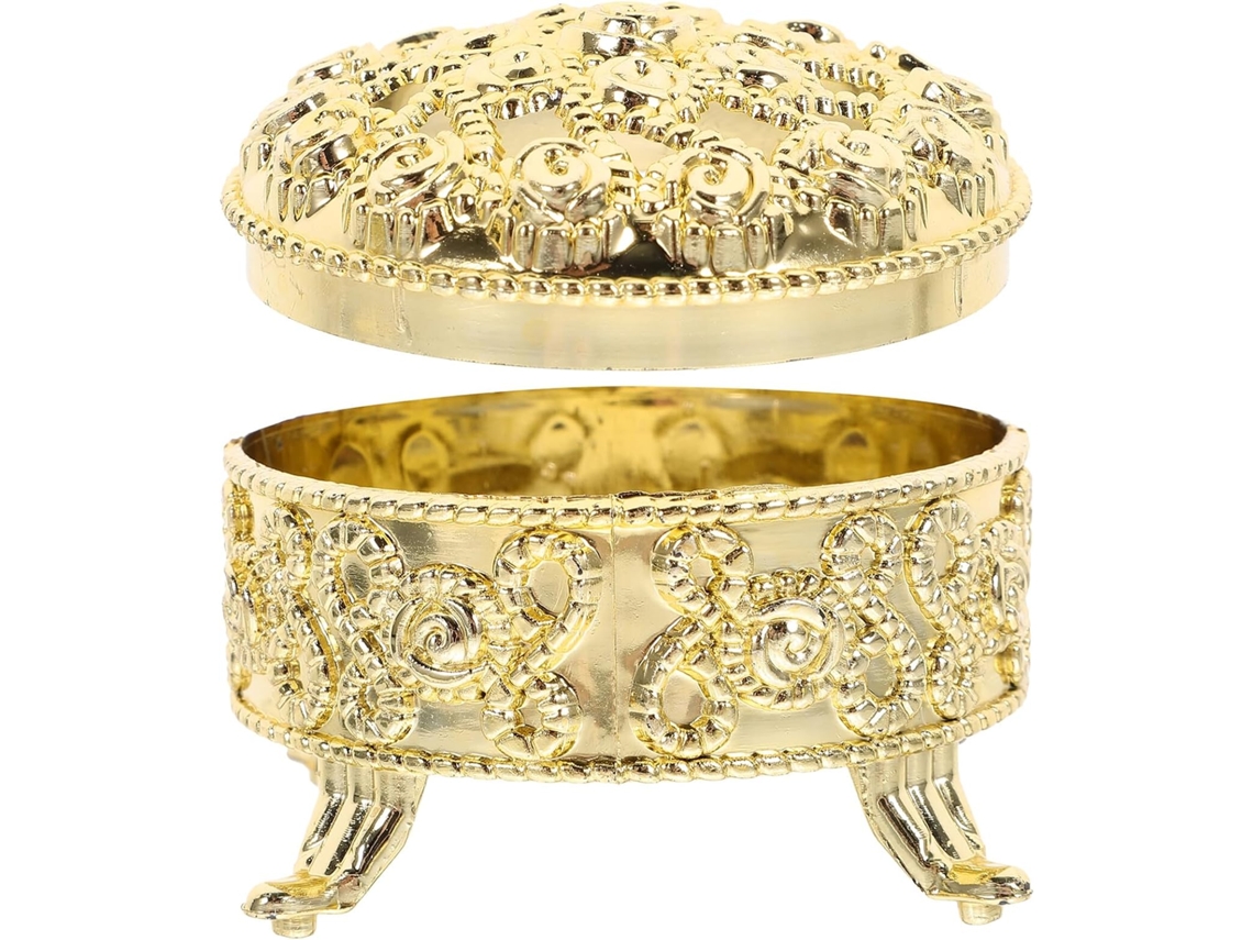 Caixas Redondas Para Lembrancinhas De Casamento Sherchpry, 12 Unidades, 6, 35cm 2, 5 Polegadas, Cor Dourada