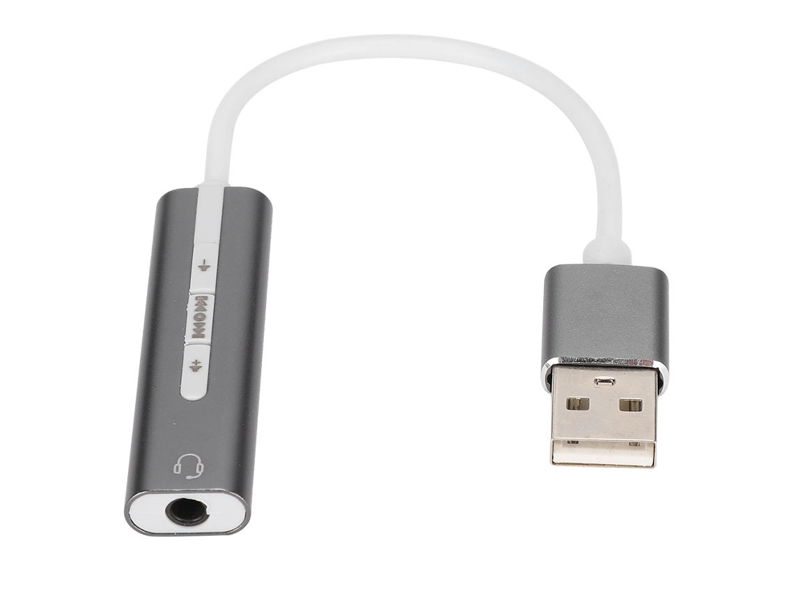 Placa de Som Usb de Alumínio LAXISCREED 7.1 para Pc