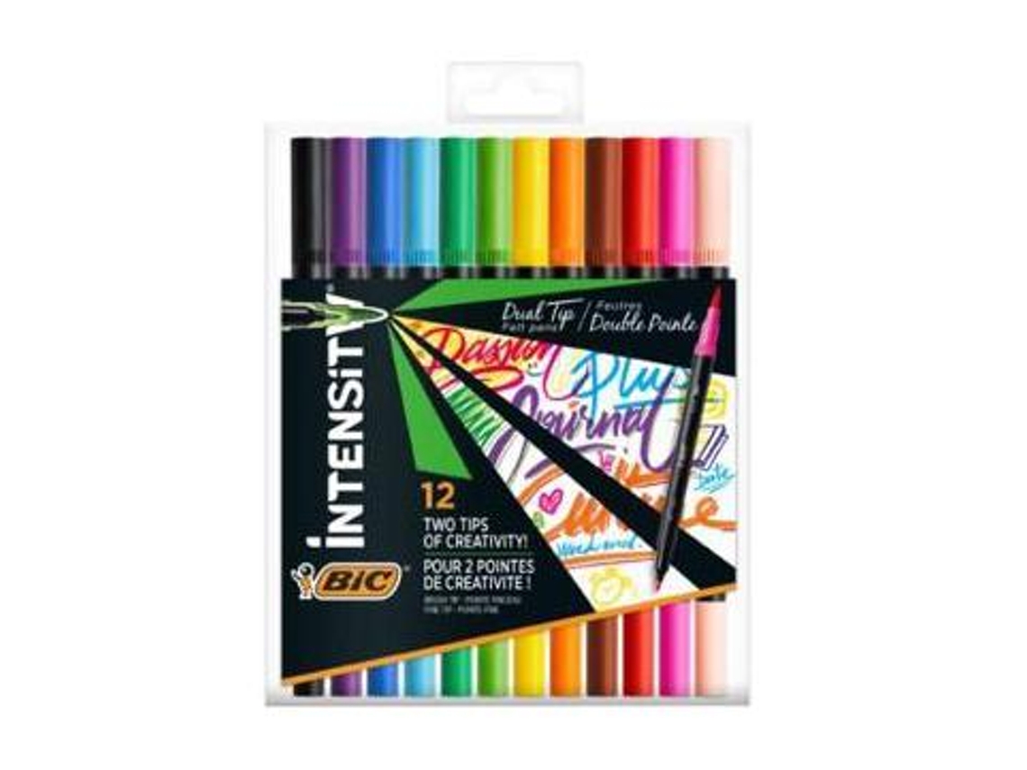Marcadores BIC Col Intensity Dual Tip (12 Unidades) | Worten.pt