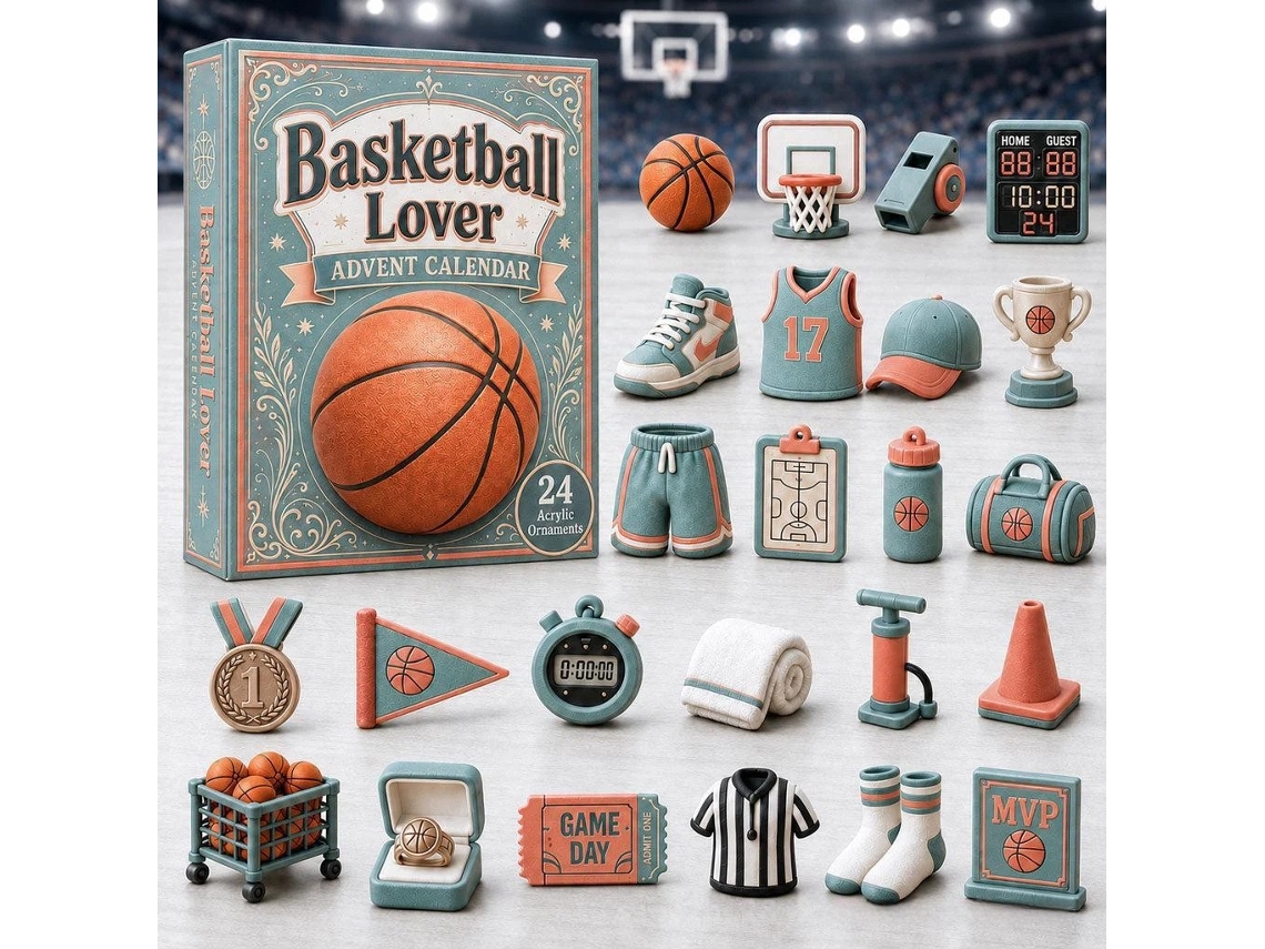 Calendário Do Advento 2d 2026 (basquetebol - Azul)