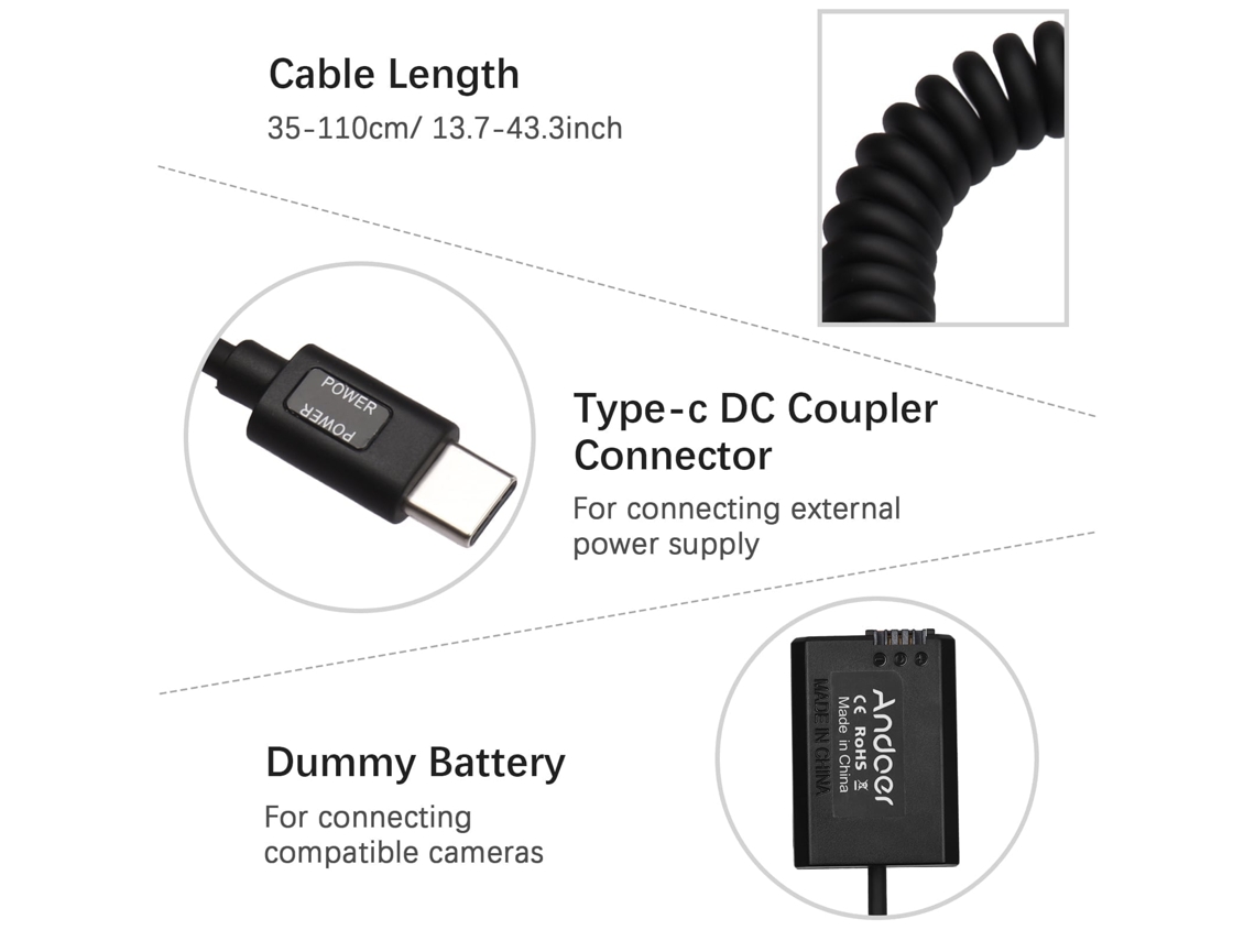 2026 bateria Np fw50 e Bateria Falsa Usb c para Sony, Carga Rápida e Duradoura