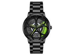 Relógio De Quartzo Masculino Sanda 1070 Com Mostrador Oval Vazado 3d, Mecanismo Fixo E Pulseira De Aço.
