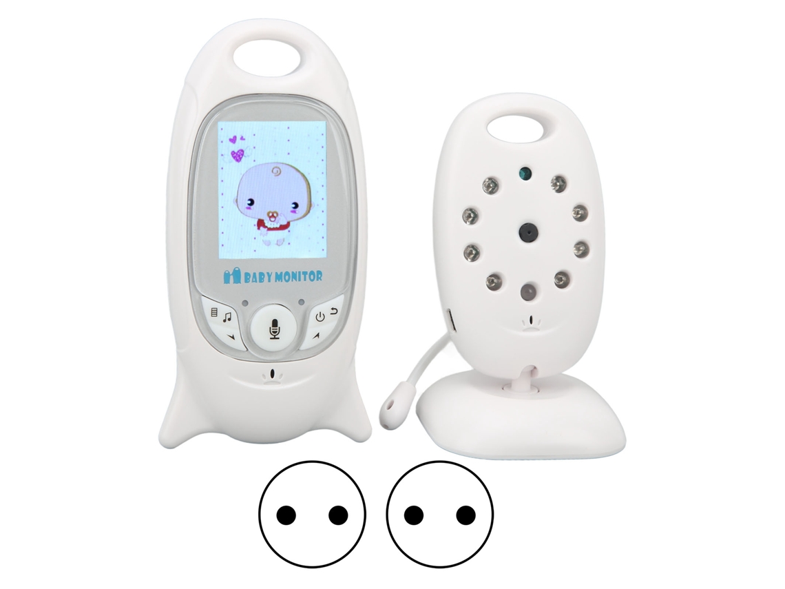 Câmera de Monitoramento para Bebê, Tela de 2 Polegadas, Wi fi, Visão Noturna, Áudio Bidirecional, Controle de Temperatura AQUAFORGE