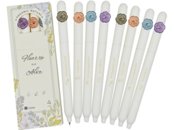 Maydahui Conjunto De 20 Canetas Em Gel Com Design Floral, Elegantes,