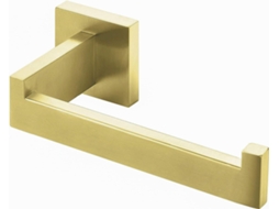 Porta papel higiênico de latão escovado, aço inoxidável 304, quadrado AQUAFORGE