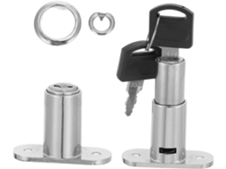 2 Peças De Fechadura Pressão Com Cilindro Para Gavetas,