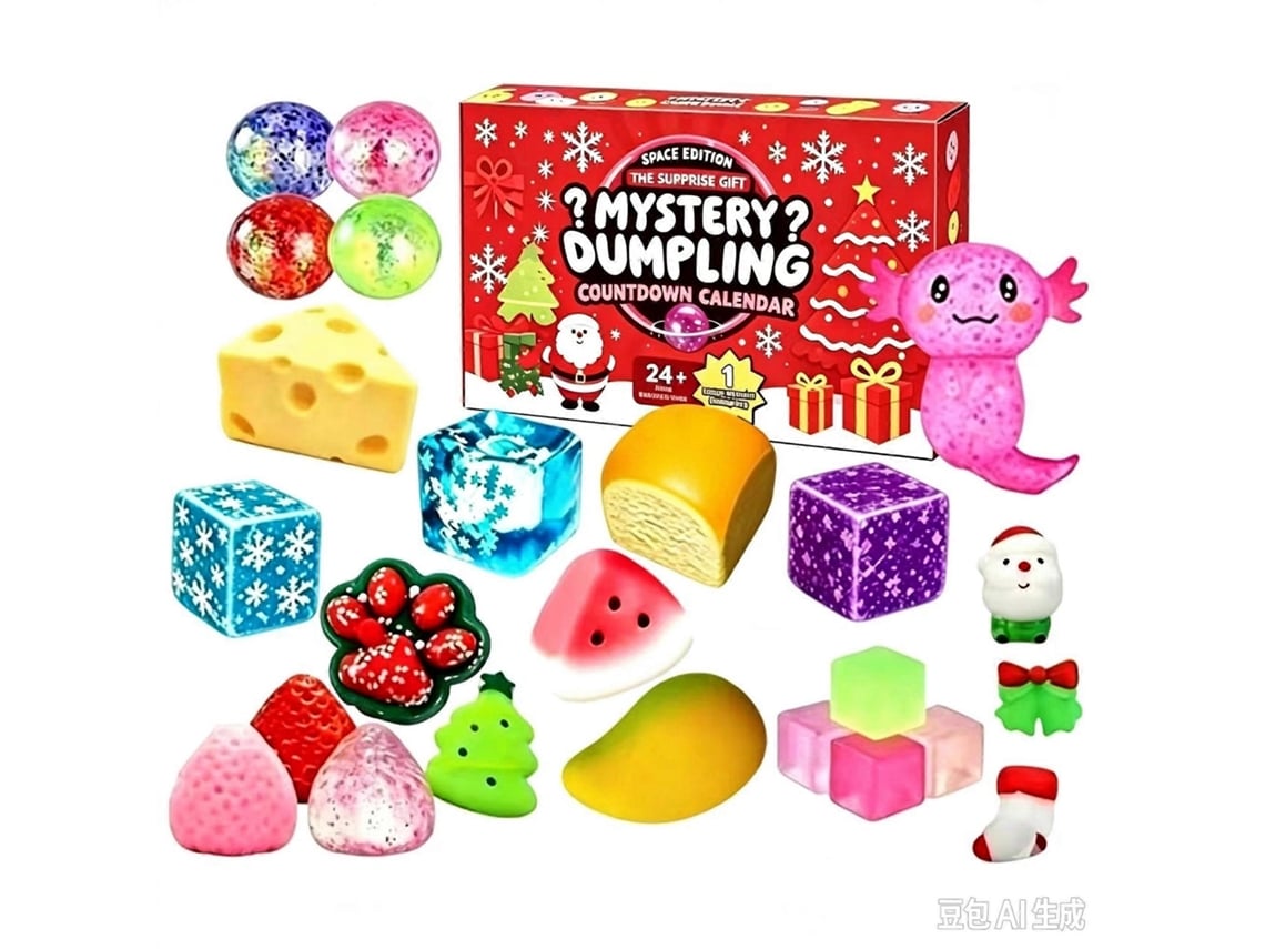 Calendário Do Advento Com 24 Brinquedos Macios
