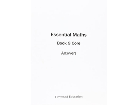 Livro Essential Maths 9 Core Answers de David Rayner (Inglês)