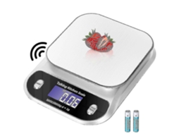 Balança de Cozinha Digital AQUAFORGE falante, 5 kg/11 lb, com voz clara, ideal para cozinhar e assar